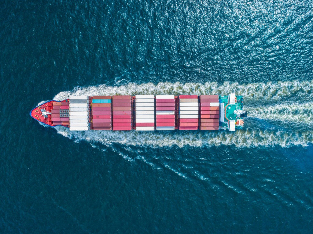 Overhead Cargo Ship